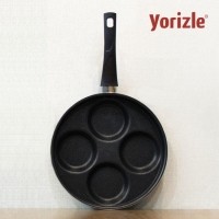 요리즐 4구 에그팬 팬케이크 프라이팬 24cm