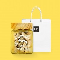 [넛디넛] 프리미엄 크림버터 캐슈넛 고급우드병 110g